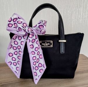 kate spade New York Alyse Wilson Road Black Nylon Tote Bag